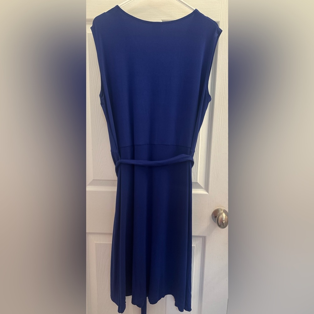 Serra Blue Wrap Dress size size XL - Picture 2 of 7